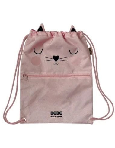 Interdruk Plecak (worek) na sznurkach BEBE FRIENDS KOT różowy Interdruk