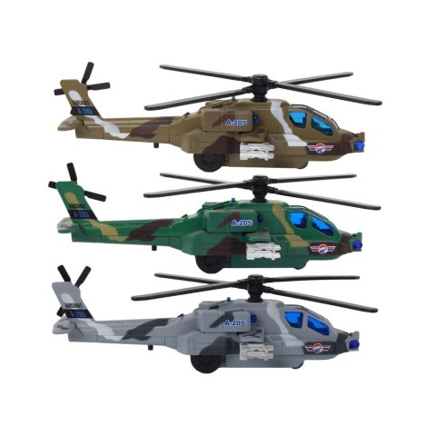Lean Helikopter Wojskowy Śmigłowiec Militarny Aluminiowy Mix Dźwięk Światła Lean (16530)
