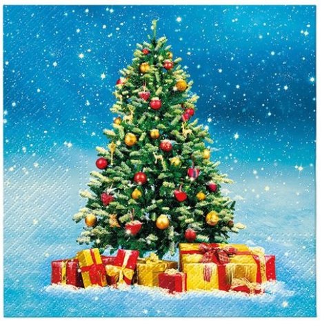 Paw Serwetki Lunch BN CHRISTMAS TREE GIFTS mix nadruk bibuła [mm:] 330x330 Paw (SDL235900)