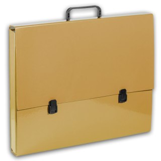 Penmate Teczka z szerokim grzbietem na zatrzask A3 złota 5906910821047 A3 ZŁOTY Penmate (TT7739)