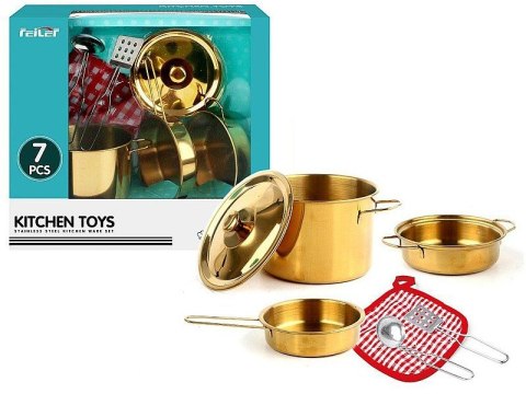 Adar Naczynia zestaw metalowych garnków, złote Adar (622234)