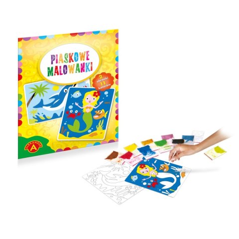 Alexander Książeczka edukacyjna Syrenka, Delfin paskowe malowanki Alexander