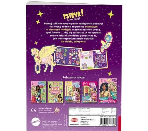 Ameet Książka dla dzieci Barbie™. Pstryk! Co widać nocą? Ameet (GLO 1401)