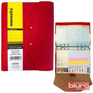 Antra Organizer Budżetownik NABUK B6 czerwona Antra