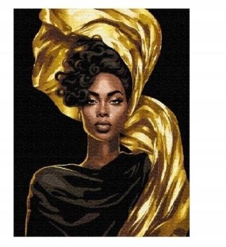 Artea Kolorowanka malowanie po numerach czarne płótno złota elegancja Artea (801024938)