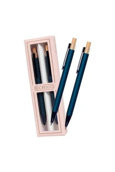 Cresco Zestaw piśmienniczy DYPLOMAT niebieski Dy-06 DŁUGOPIS +OŁÓWEK Cresco (250057)