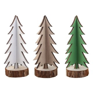 Home And Garden Ozdoba świąteczna CHOINKA DREWNIANA 7x23CM Home And Garden (4417)