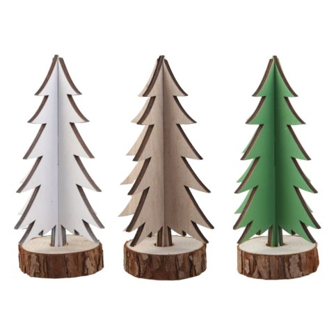 Home And Garden Ozdoba świąteczna CHOINKA DREWNIANA 7x23CM Home And Garden (4417)