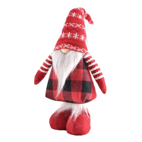 Home And Garden Ozdoba świąteczna czerwony gnom stojący 56x16x8 Home And Garden (5819)