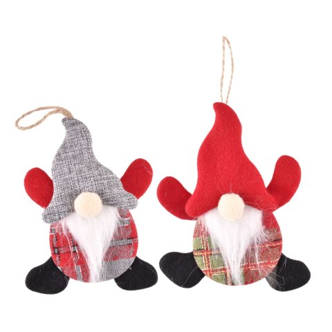 Home And Garden Ozdoba świąteczna zawieszka na choinkę gnom 15cm Home And Garden (6045)