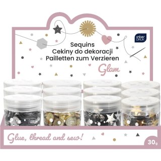 Interdruk Cekiny GLAM 30G mix 30g Interdruk