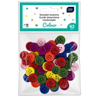 Interdruk Guziki mix kolrów mix 62 szt Interdruk
