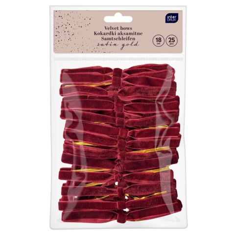 Interdruk Kokarda aksamitna 19cm/25 szt czerwone Interdruk (red)