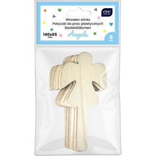 Interdruk Patyczki Angels drewniane Interdruk (6 szt)