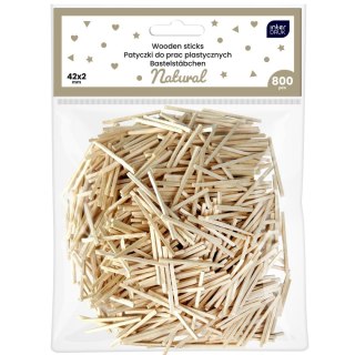 Interdruk Patyczki naturalne do prac plastycznych 800 szt Interdruk (42x2 800 szt)