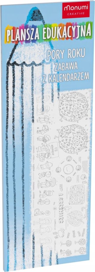 Monumi Kolorowanka Plansza edukacyjna. Pory Roku- Zabawa z Kalendarzem Monumi (3372)