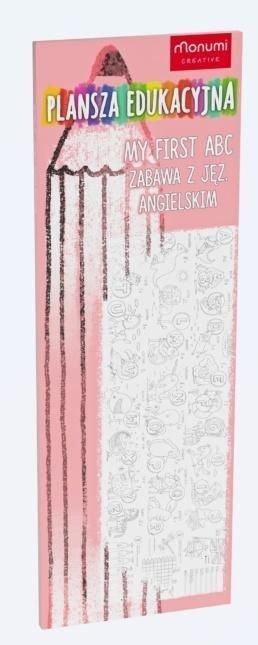 Monumi Kolorowanka Plansza edukacyjna. Zabawa z językiem angielskim Monumi (3365)