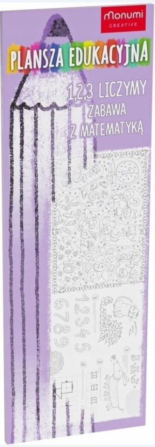 Monumi Kolorowanka Plansza edukacyjna. Zabawa z matematyką Monumi (3341)