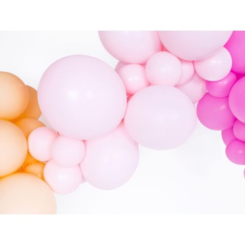 Partydeco Balon gumowy pastelowy 100 szt różowy 12cal Partydeco (12P-454)