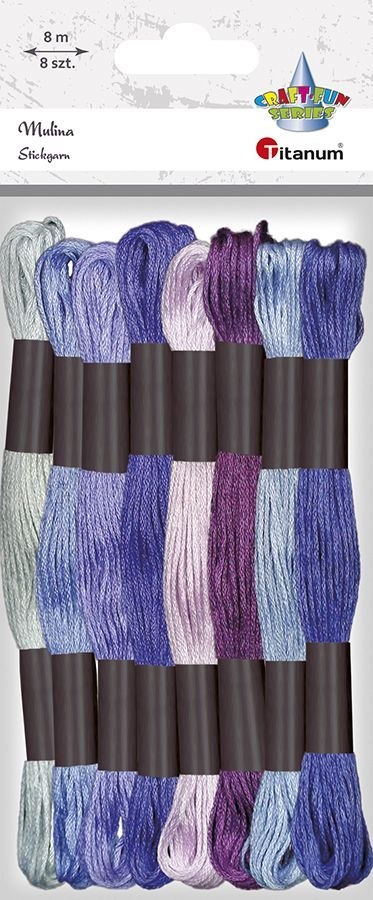 Titanum Mulina Craft-Fun Series tonacja fioletowa 8 kol. Titanum (21DT0514-3)