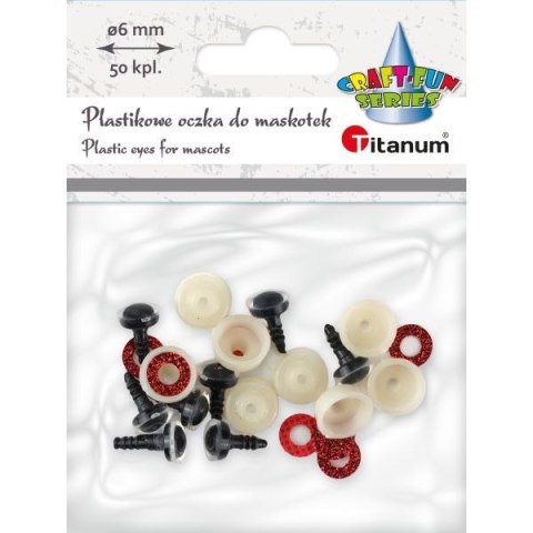 Titanum Oczka Craft-Fun Series do maskotek Titanum (25BR008)