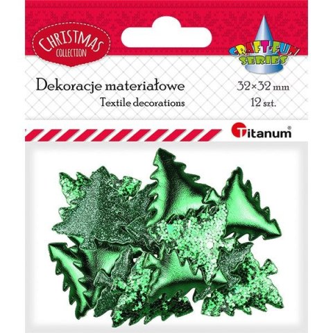 Titanum Ozdoba materiałowa Craft-Fun Series Zielone choinki Titanum (BJ25042705)