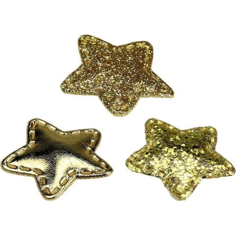 Titanum Ozdoba materiałowa Craft-Fun Series Złote gwiazki Titanum (BJ25042703)
