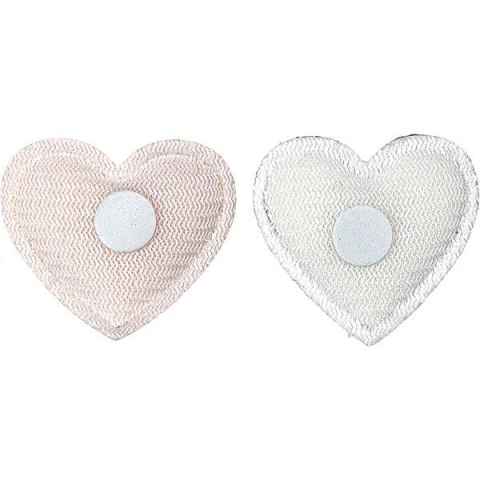 Titanum Ozdoba materiałowa Craft-Fun Series samoprzylepna Srebrne serduszka Titanum (BJ25042712)