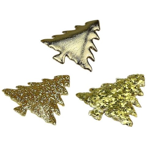 Titanum Ozdoba materiałowa Craft-Fun Series samoprzylepna Złote choinki Titanum (BJ25042715)