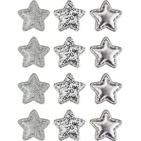 Titanum Ozdoba materiałowa Craft-Fun Series samoprzylepna srebrne gwiazdki Titanum (BJ25042713)