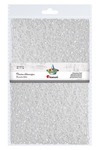 Titanum Ozdoba materiałowa Craft-Fun Series siatka koronkowa biała Titanum (25CR0331-14)