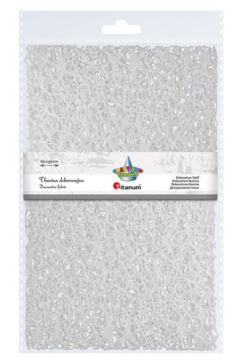 Titanum Ozdoba materiałowa Craft-Fun Series siatka koronkowa biała Titanum (25CR0331-14)