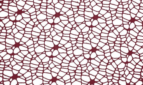 Titanum Ozdoba materiałowa Craft-Fun Series siatka koronkowa ciemnoczerwona Titanum (25CR0331-19)