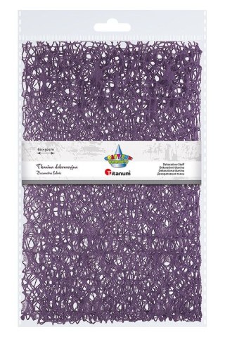 Titanum Ozdoba materiałowa Craft-Fun Series siatka koronkowa fioletowa Titanum (25CR0331-20)
