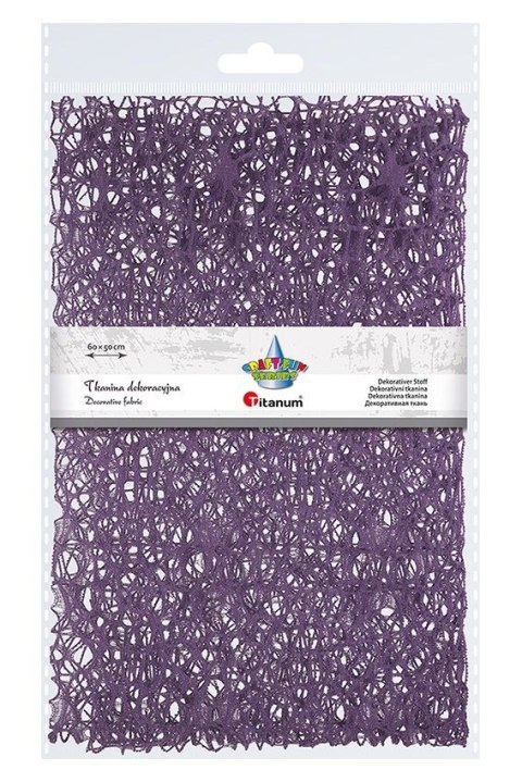 Titanum Ozdoba materiałowa Craft-Fun Series siatka koronkowa fioletowa Titanum (25CR0331-20)
