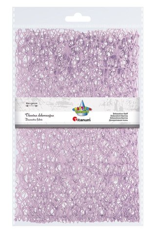 Titanum Ozdoba materiałowa Craft-Fun Series siatka koronkowa liliowa Titanum (25CR0331-17)