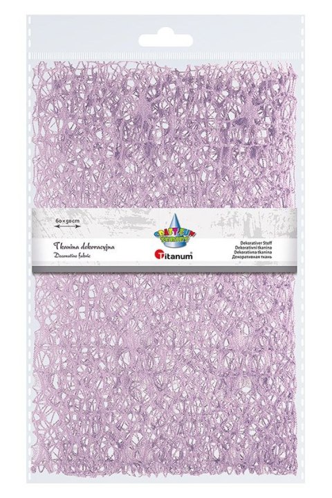 Titanum Ozdoba materiałowa Craft-Fun Series siatka koronkowa liliowa Titanum (25CR0331-17)