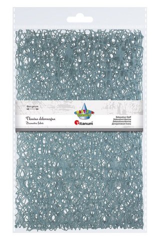 Titanum Ozdoba materiałowa Craft-Fun Series siatka koronkowa niebieska dymna Titanum (25CR0331-22)