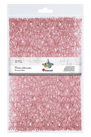 Titanum Ozdoba materiałowa Craft-Fun Series siatka koronkowa różowa Titanum (25CR0331-13)