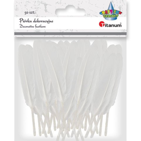Titanum Piórka Craft-Fun Series białe 50 szt Titanum (lotki)