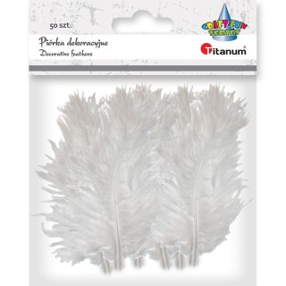 Titanum Piórka Craft-Fun Series białe 50 szt Titanum