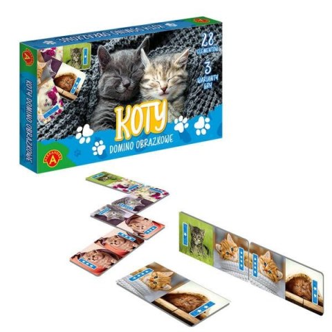 Alexander Gra edukacyjna DOMINO OBRAZKOWE - KOTY Alexander (7860)