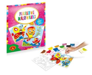 Alexander Książeczka edukacyjna Ptaszki, Motyle paskowe malowanki Alexander