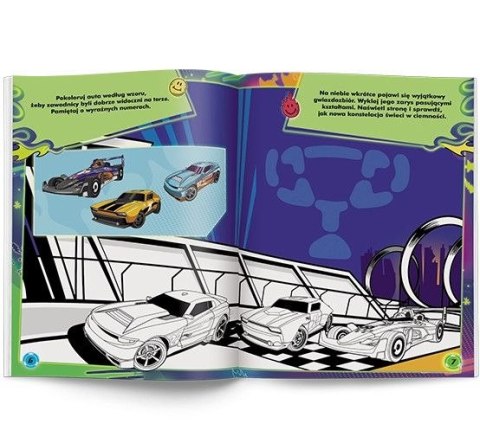 Ameet Książka dla dzieci Hot Wheels™. Pstryk! Co widać nocą?? Ameet (GLO 1601)