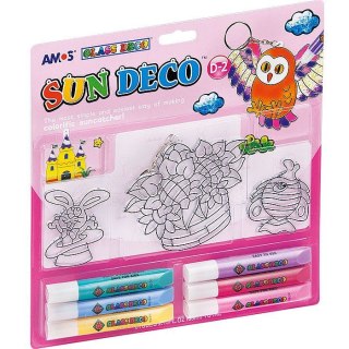 Amos Farba do malowania na szkle z 3 witrażami 10,5ml 6 kolor. Amos