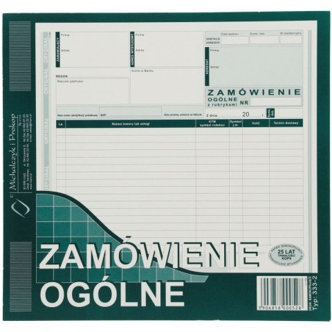 Michalczyk i Prokop Druk samokopiujący S o/1k 2/3 A4 80k. Michalczyk i Prokop (333-2)