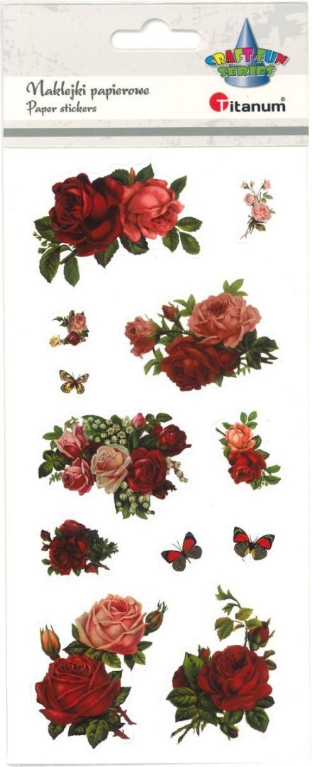 Titanum Naklejka (nalepka) Craft-Fun Series róże Titanum (25BJ033161)