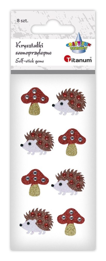 Titanum Kryształki Craft-Fun Series muchomorki, jeże mix Titanum (25MH0302)
