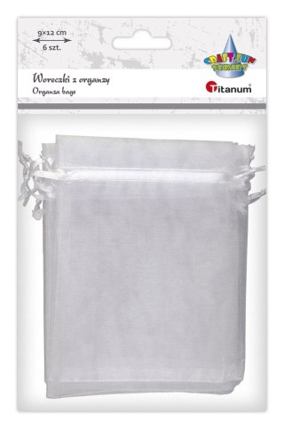 Titanum Organza Craft-Fun Series Woreczki z organzy białe Titanum (25BJ033127-1)