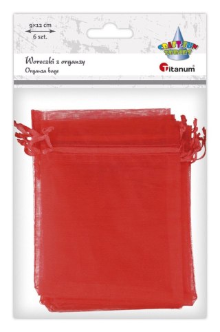 Titanum Organza Craft-Fun Series Woreczki z organzy czerwone Titanum (25BJ033127-6)